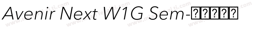 Avenir Next W1G Sem字体转换